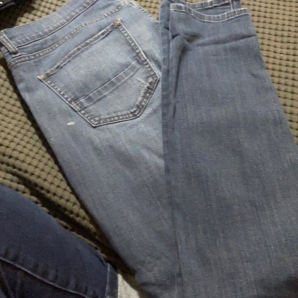 Medium dark wash ripped skinny jeans from Refuge
